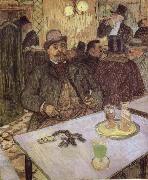 unknow artist Lautrec-s Monsieur Boileau at the Cafe oil painting reproduction